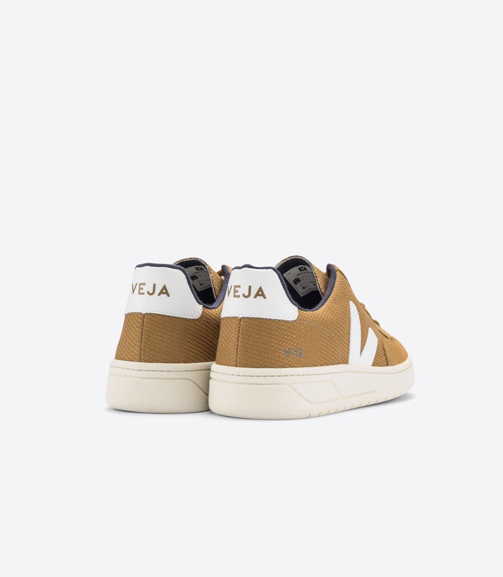 Veja Sneakers Mens - V-12 B-mesh Tent - Brown/White - 5749OCVBS